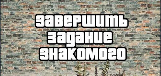 Завершить задание знакомого